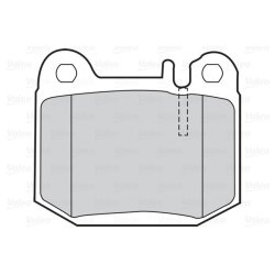 Jeu de plaquettes de frein VALEO 302053 pour MERCEDES CLASSE E, CLASSE M OE 1634200720