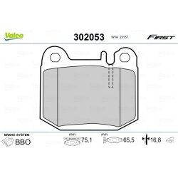 Jeu de plaquettes de frein VALEO 302053 pour MERCEDES CLASSE E, CLASSE M OE 1634200720 VALEO