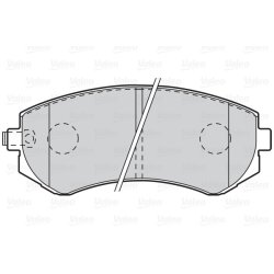 Jeu de plaquettes de frein VALEO 302062 pour NISSAN ALMERA, PATROL OE 41060-2N290