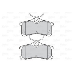 Jeu de plaquettes de frein VALEO 302066 pour TOYOTA AVENSIS, COROLLA OE 04466-02010