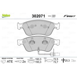Plaquettes de frein VALEO 302071 pour AUDI, VW A6, A8, PHAETON OE 4D0698151AB VALEO
