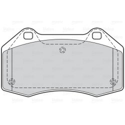 Plaquettes de frein VALEO 302072 pour ALPINE, RENAULT, référence d'origine 410603303R