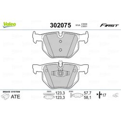 Plaquettes de frein VALEO 302075 pour BMW Série 3, X1, référence d'origine 2288895 VALEO