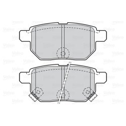 Jeu de plaquettes de frein VALEO 302085 pour ASTON MARTIN, LEXUS, SUBARU, TOYOTA