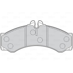 Plaquettes de frein VALEO 302089 pour MERCEDES, VW SPRINTER, VARIO, LT