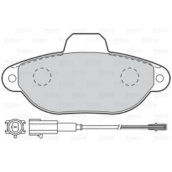 Jeu de plaquettes de frein VALEO 302093 pour FIAT, FORD 500, KA OE 6001073453