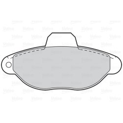 Jeu de plaquettes de frein VALEO 302110 pour FIAT CINQUECENTO OE 5892786