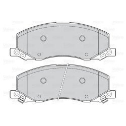 Jeu de plaquettes de frein VALEO 302119 pour VAUXHALL, SAAB INSIGNIA, 9-5 OE 1605202