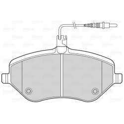 Jeu de plaquettes de frein VALEO 302131 pour CITROEN, PEUGEOT OE 1611334980