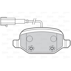 Jeu de plaquettes de frein VALEO 302140 pour ALFA ROMEO, FIAT OE 71770108