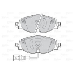 Brake Pad Set VALEO 302145 OE Ref 5Q0698151AF