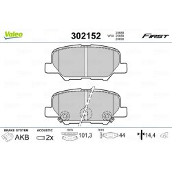 Brake Pad Set VALEO 302152 OE Ref 286101Y310