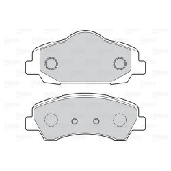 Jeu de plaquettes de frein VALEO 302155 pour CITROËN, VAUXHALL, PEUGEOT