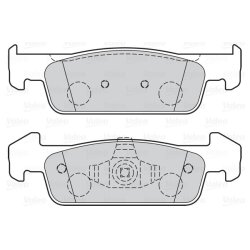 Plaquettes de frein VALEO 302162 pour DACIA, RENAULT, référence d'origine 410602396R