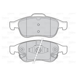 Plaquettes de frein VALEO 302207 pour FIAT, JEEP 500X, RENEGADE OE 77367213