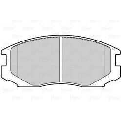 Jeu de plaquettes de frein VALEO 302212 pour DAIHATSU, MITSUBISHI, PROTON et plus encore...