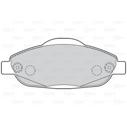 Jeu de plaquettes de frein VALEO 302215 pour PEUGEOT 3008, 308 OE 1613259380