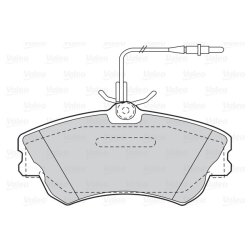 Jeu de plaquettes de frein VALEO 302217 pour RENAULT, ESPACE OE 6025315867