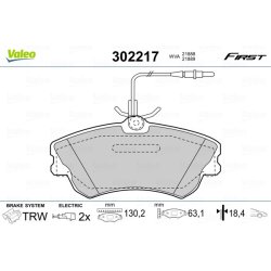 Jeu de plaquettes de frein VALEO 302217 pour RENAULT, ESPACE OE 6025315867 VALEO