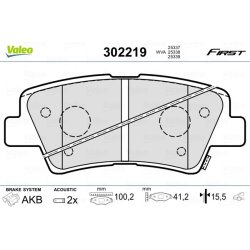 Brake Pad Set VALEO 302219 OE Ref 48413350B0
