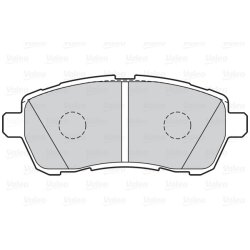 Jeu de plaquettes de frein VALEO 302220 pour FORD, MAZDA FIESTA, TRANSIT, 2