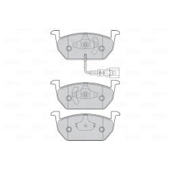 Jeu de plaquettes de frein VALEO 302222 pour AUDI, SEAT, SKODA, VW OE 5Q0698151C