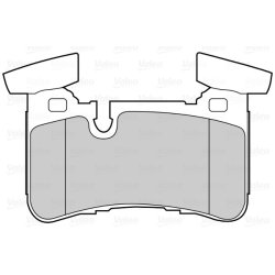 Jeu de plaquettes de frein VALEO 302225 pour MERCEDES Classe C, CLS, Classe E