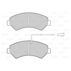 Jeu de plaquettes de frein VALEO 302264 pour CITROËN, FIAT, VAUXHALL, PEUGEOT