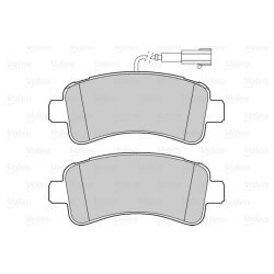 Jeu de plaquettes de frein VALEO 302268 pour CITROËN, FIAT, VAUXHALL, PEUGEOT