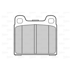 Jeu de plaquettes de frein VALEO 302272 pour AUDI, VW OE 811698151