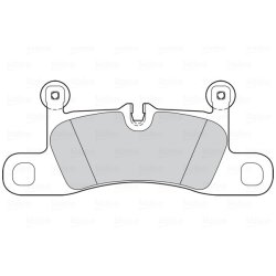 Jeu de plaquettes de frein VALEO 302280 pour PORSCHE, VW CAYENNE, TOUAREG