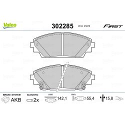 Plaquettes de frein VALEO 302285 pour MAZDA 3, CX-3, CX-30 OE B4Y0-33-28ZA VALEO