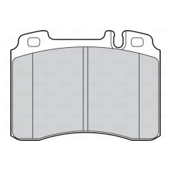 Jeu de plaquettes de frein VALEO 302286 pour MERCEDES OE 0014209820