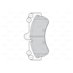 Brake Pad Set VALEO 302287 OE Ref 95535193900