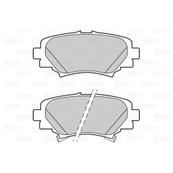 Jeu de plaquettes de frein VALEO 302288 pour MAZDA 3 OE B4Y0-26-48ZA