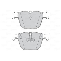Jeu de plaquettes de frein VALEO 302290 pour BMW Série 5 et Série 7, référence d'origine 2449286