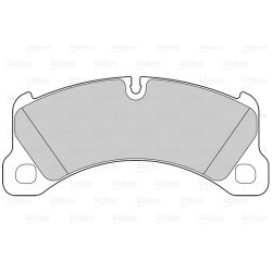 Jeu de plaquettes de frein VALEO 302296 pour PORSCHE, VW CAYENNE, TOUAREG