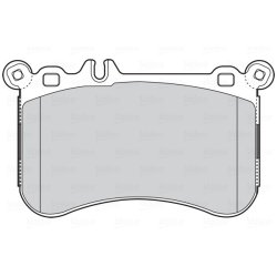 Jeu de plaquettes de frein VALEO 302302 pour MERCEDES OE 0064200520