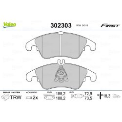 Jeu de plaquettes de frein VALEO 302303 pour FORD FOCUS OE 1551486 VALEO