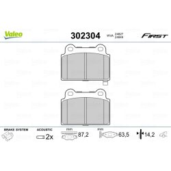 Jeu de plaquettes de frein VALEO 302304 pour MITSUBISHI LANCER OE 4605A584 VALEO