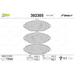 Jeu de plaquettes de frein VALEO 302305 pour MERCEDES Classe C, CLS, Classe E VALEO