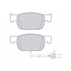 Jeu de plaquettes de frein VALEO 302320 pour AUDI A4, A5 OE 8W0698151AA