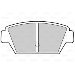 Jeu de plaquettes de frein VALEO 302322 pour MITSUBISHI OE MB366288