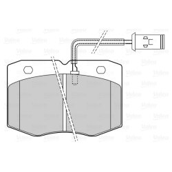 Jeu de plaquettes de frein VALEO 302327 pour IVECO DAILY OE 1906038