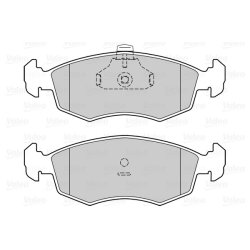 Jeu de plaquettes de frein VALEO 302329 pour FIAT DOBLO, PALIO OE 71752592
