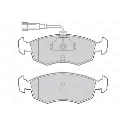 Jeu de plaquettes de frein VALEO 302330 pour FIAT OE 0986424515