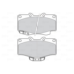 Jeu de plaquettes de frein VALEO 302331 pour TOYOTA, VW OE 04465-35020