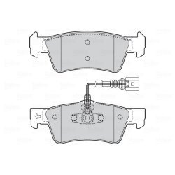 Jeu de plaquettes de frein VALEO 302332 pour VW TOUAREG OE 7L6698451