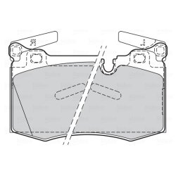 Jeu de plaquettes de frein VALEO 302336 pour MINI MINI OE 34116784726