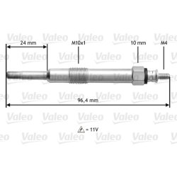 Bougie de préchauffage VALEO 345150 pour ALFA ROMEO, FIAT, LANCIA OE 46451951 VALEO